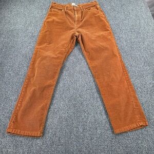 Everlane Baby Cord Cheeky Crop Corduroy Pants Rust Orange Size 31